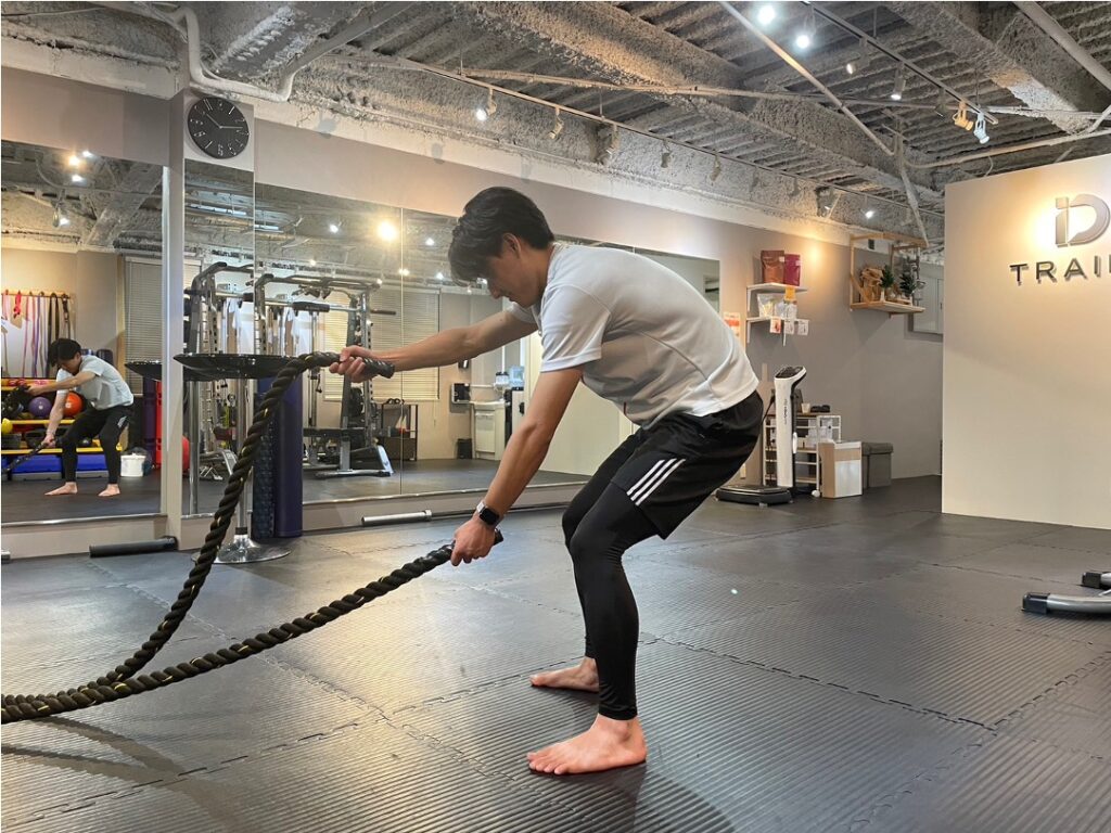 バトルロープ 筋力トレーニング 抵抗バンド のために 暑苦し 